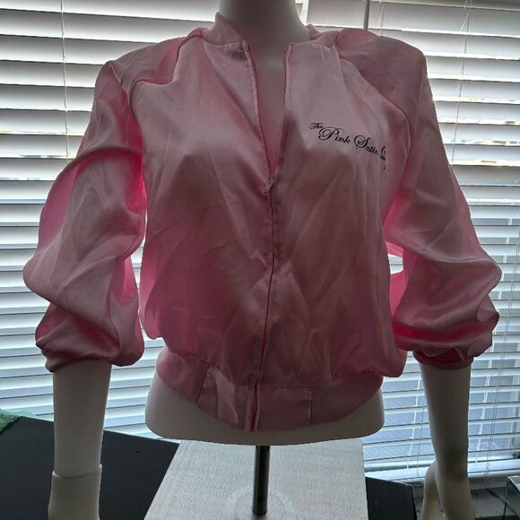 50's Style "Grease" Pink Ladies Costume Jacket Medium New  Hal1 - Picture 1 of 3